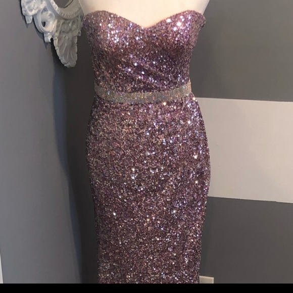 Pink Sparkly Formal Dress - Picture 3 of 5